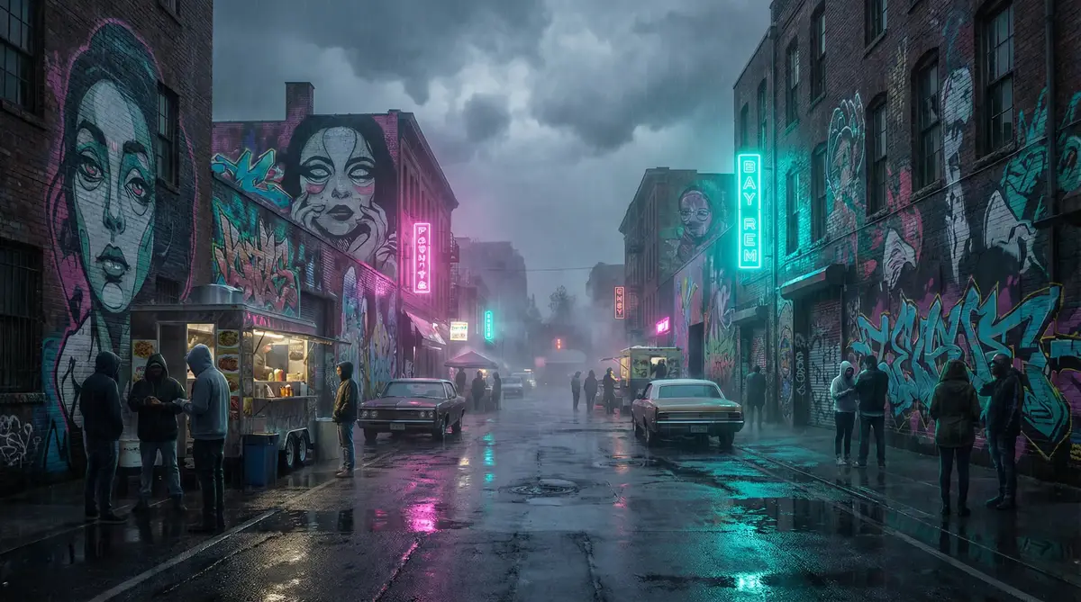 黄片 在线播放 - 雨夜壁画街